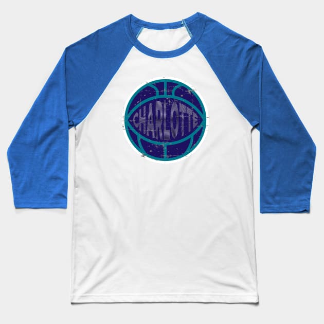 Charlotte Basketball 2 Baseball T-Shirt by HooPet